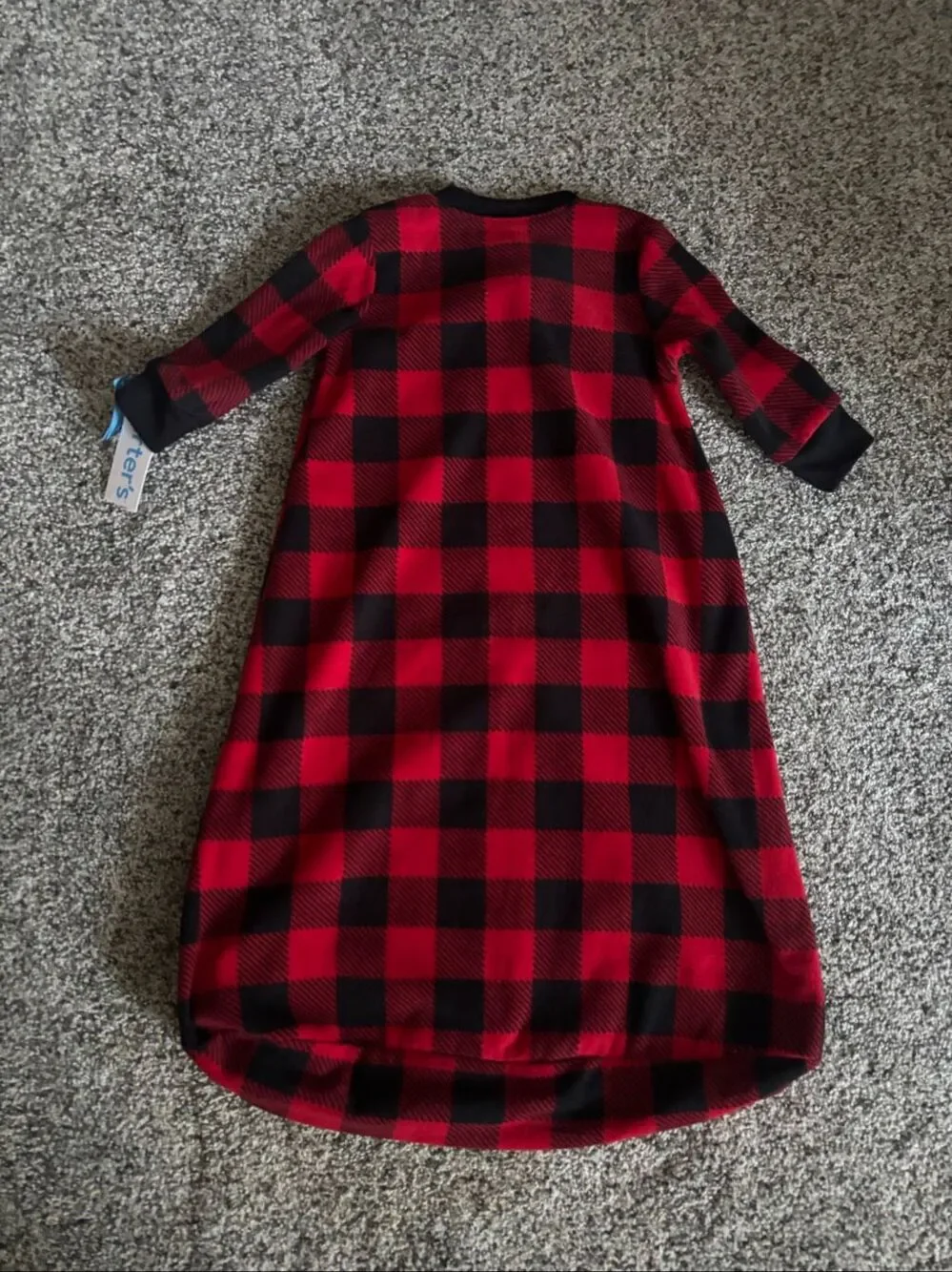 ❤️Carter’s Buffalo Plaid Fleece Sleep Sack 6-9M